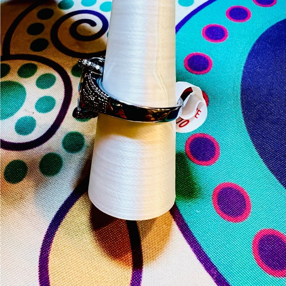 Bomb Party RG41879 Heart of a Champion Diamond CZ on Hematite Plating - Picture 3 of 7